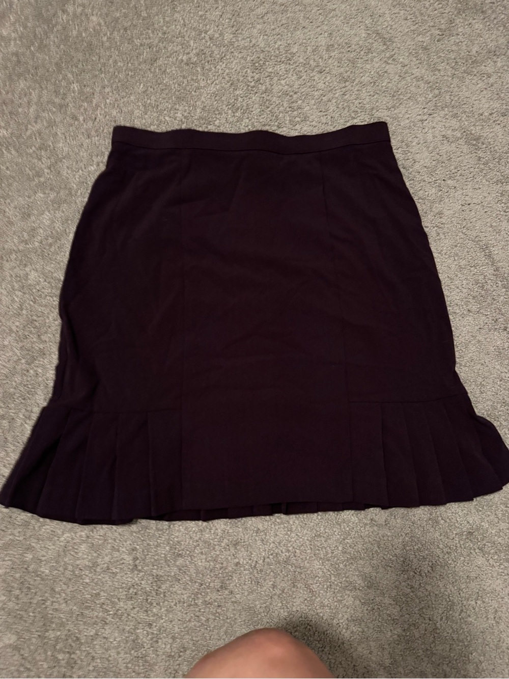 Counterparts Plum Pleated-Hem Mini Skirt